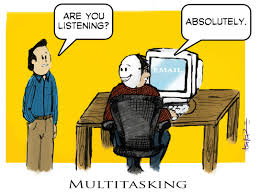 multitasking cartoon